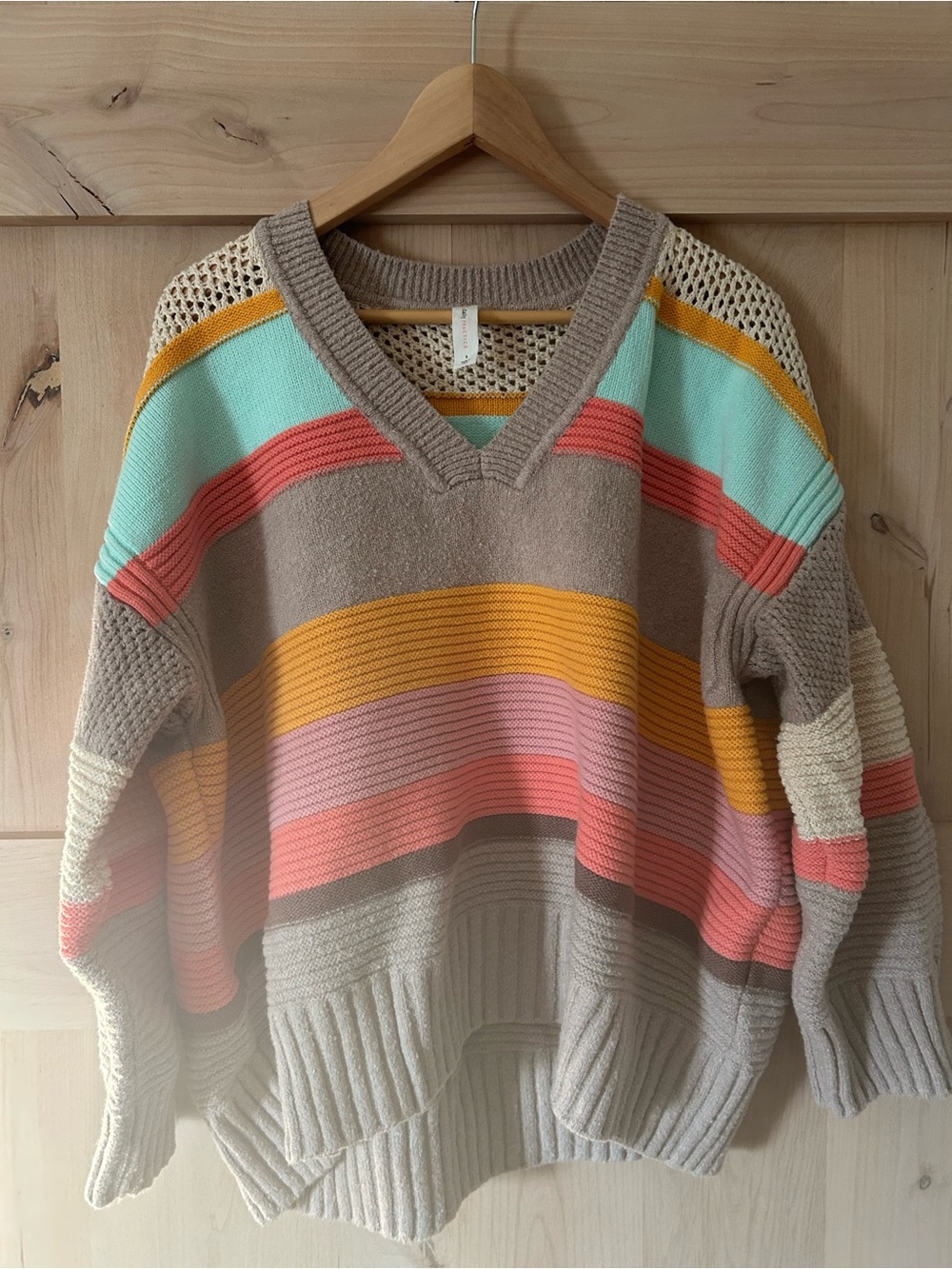 Daily Practice Anthropologie Women’s Striped Yoga athletic Sweater, Small